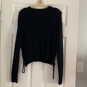 Cropped Black Sweater